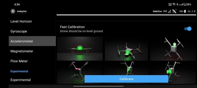 Ardupilot Acc Cal - Fast