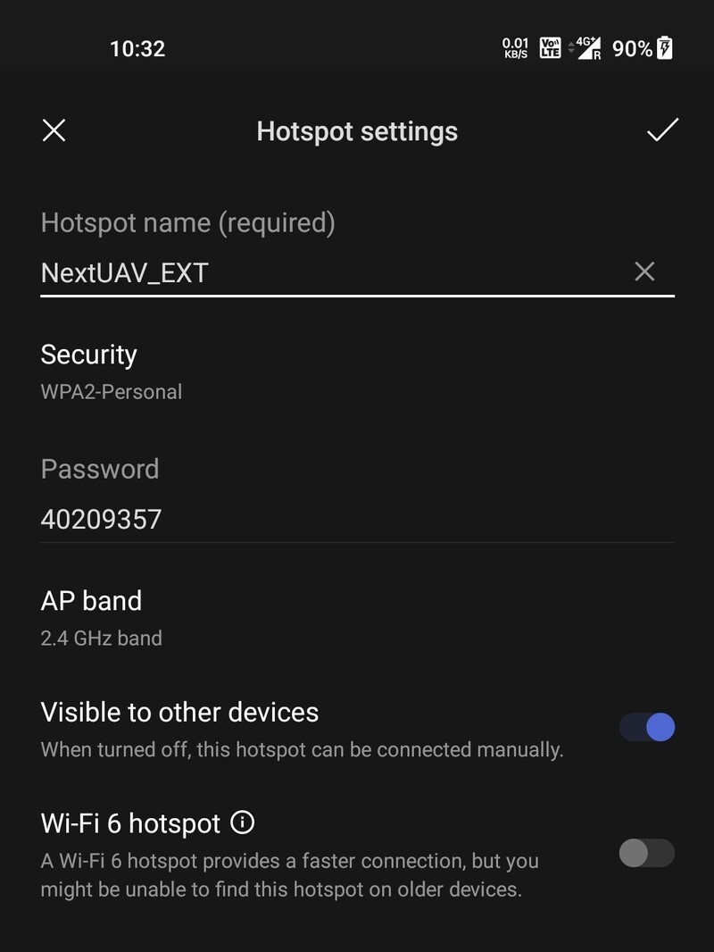 Hotspot Settings